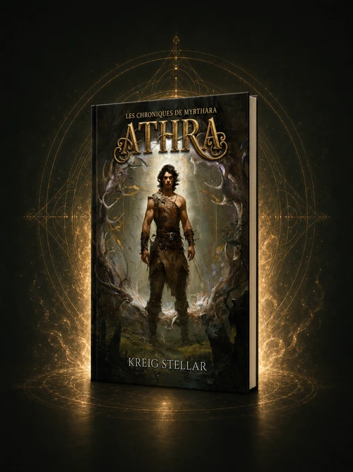 Couverture du tome Athra, premier volet des Chroniques de Myrthara